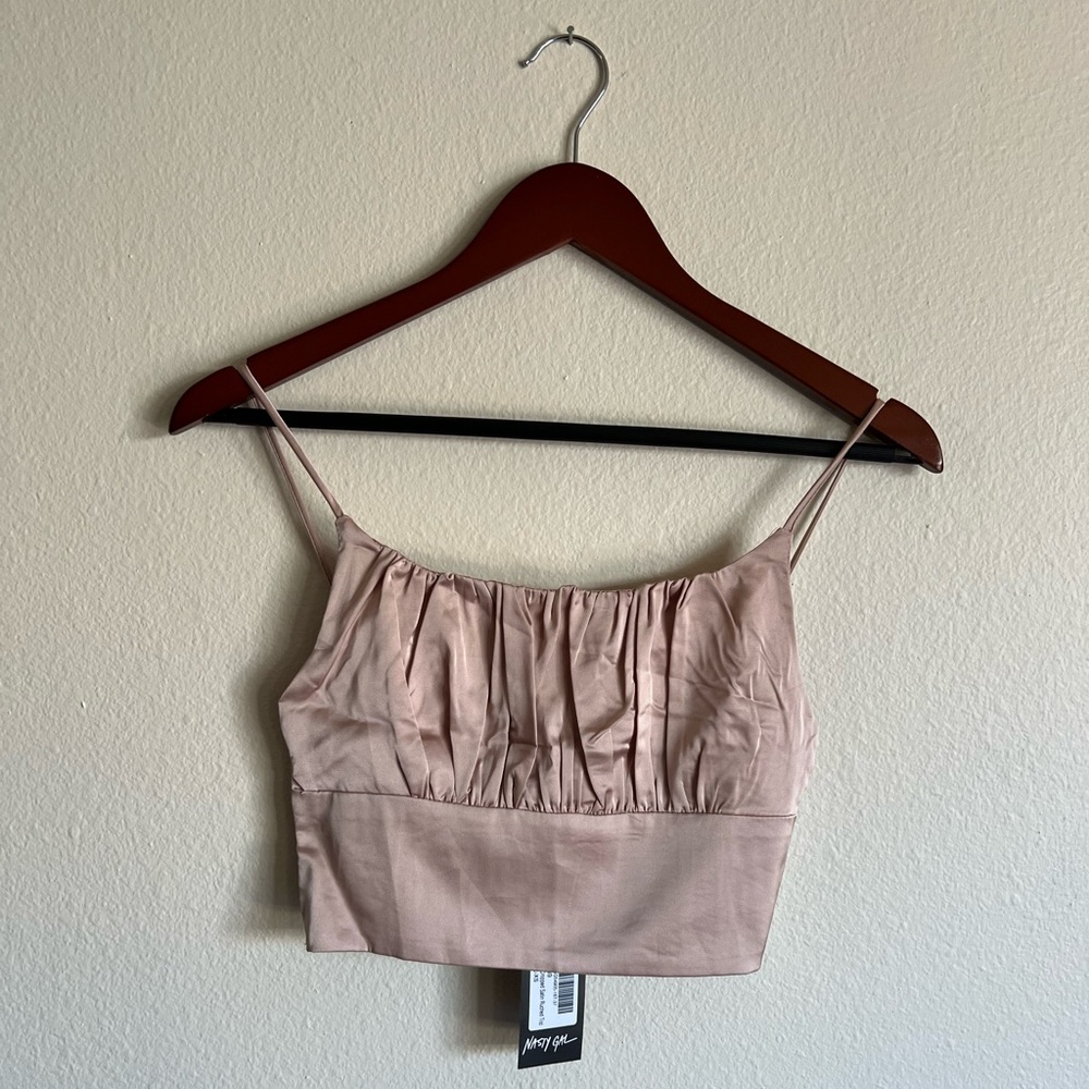 Satin Crop Top